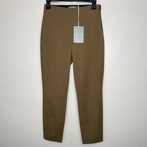 Everlane Work Pants 0 XS Womens Ochre Ankle Mid Rise Office Work Slim Minimalist